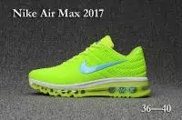 nike air max 2017 multicolor femmes running fluorescent vert